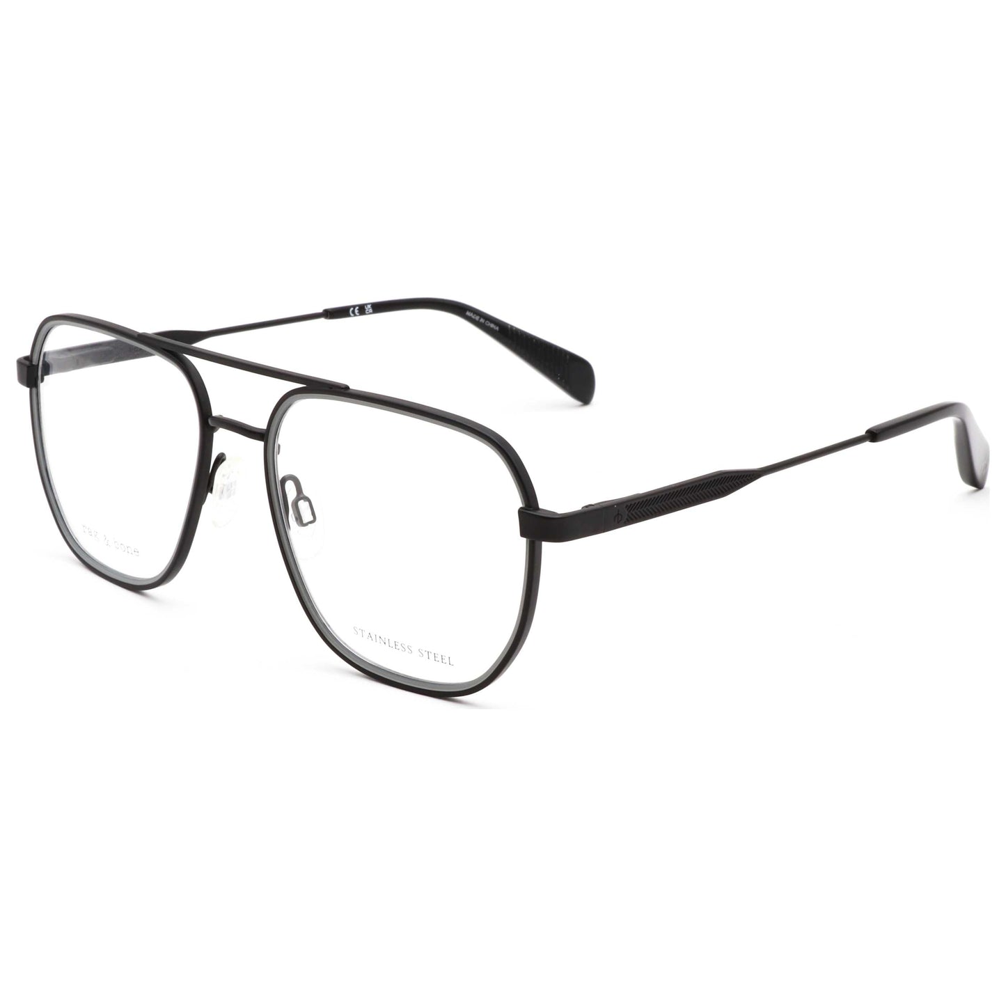 Montura para gafas de hombre 54 mm color negro y gris