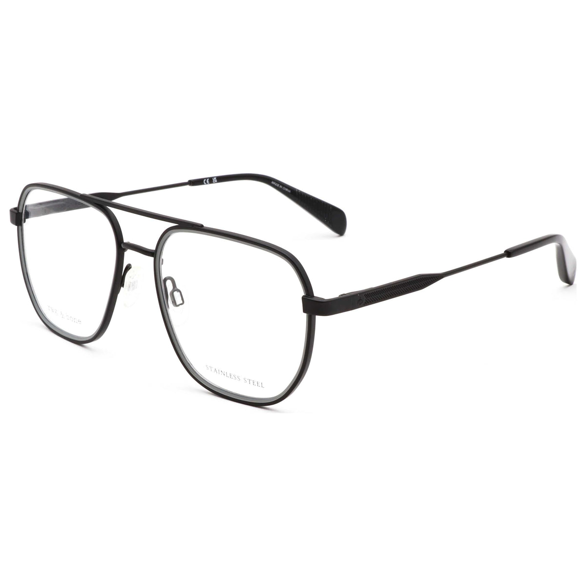 Montura para gafas de hombre 54 mm color negro y gris