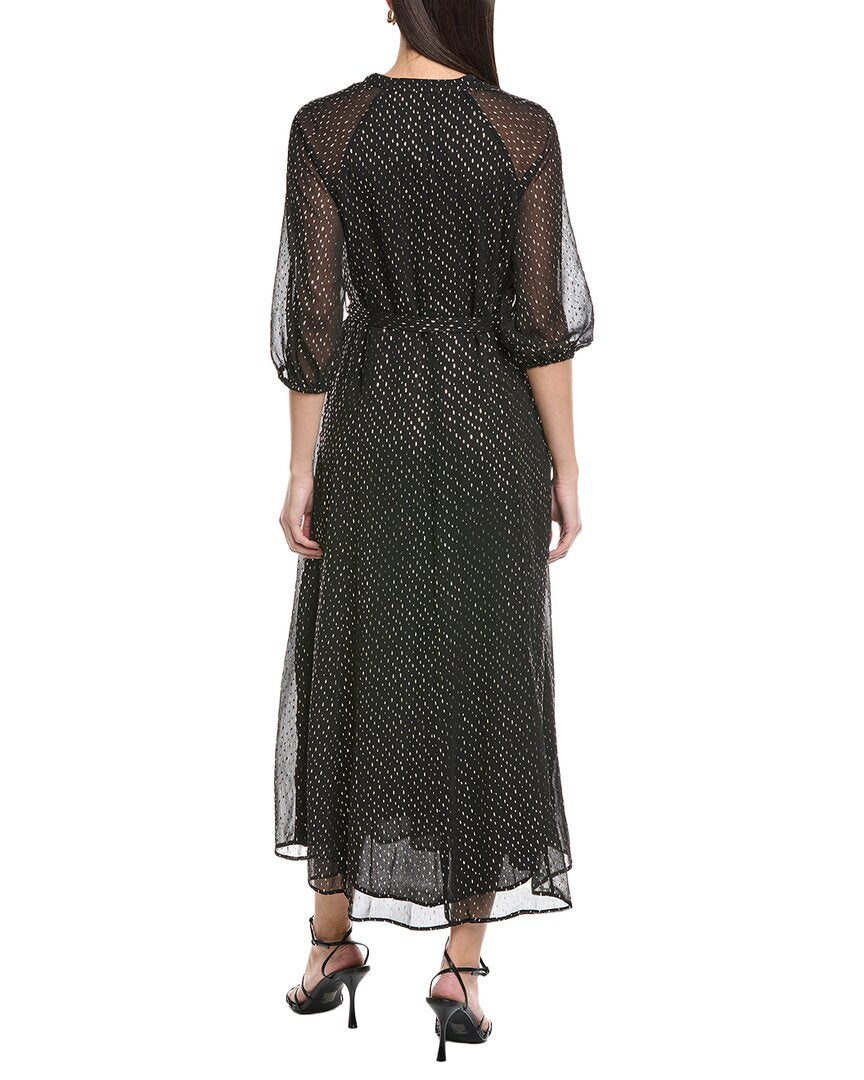 Vestido largo con cuello en V