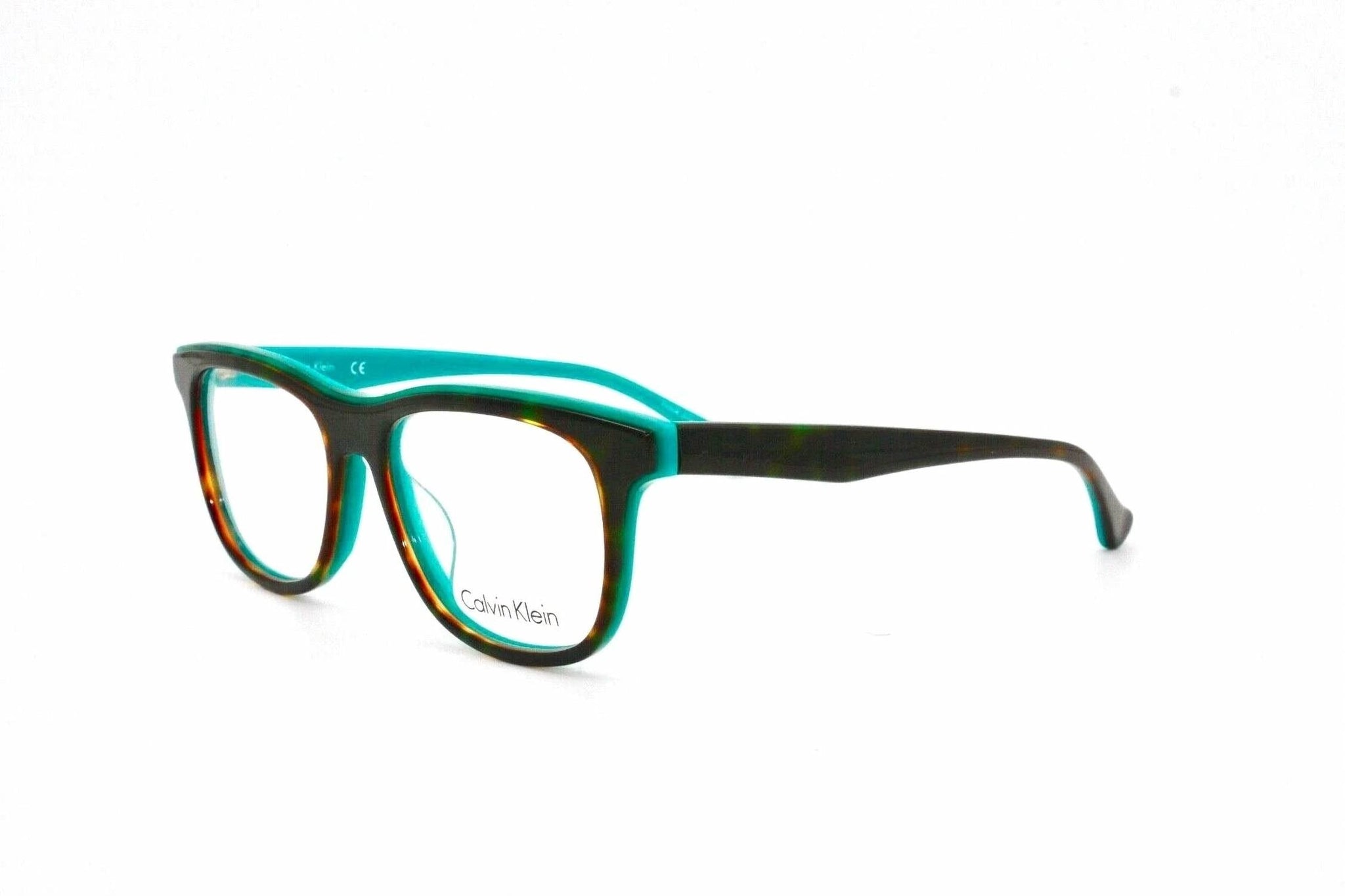Montura para gafas unisex de montura cuadrada color café y verde