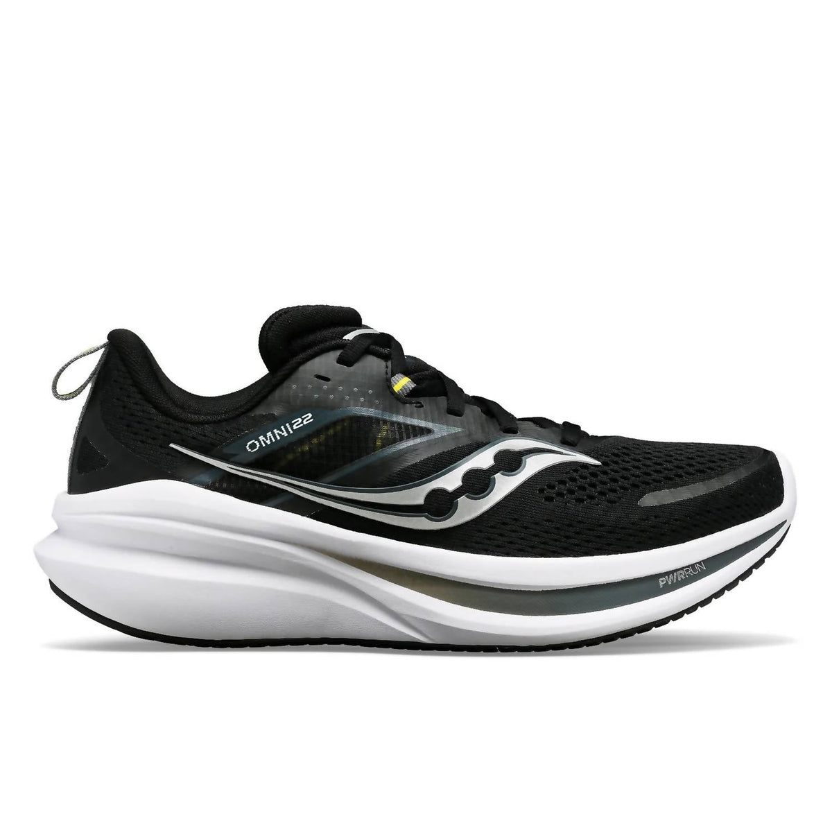 Tenis para correr de hombre color negro y blanco