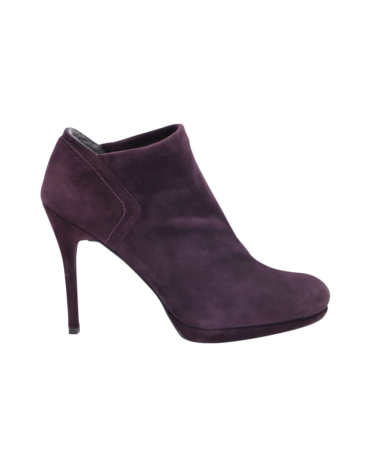 Botas de gamuza color violeta