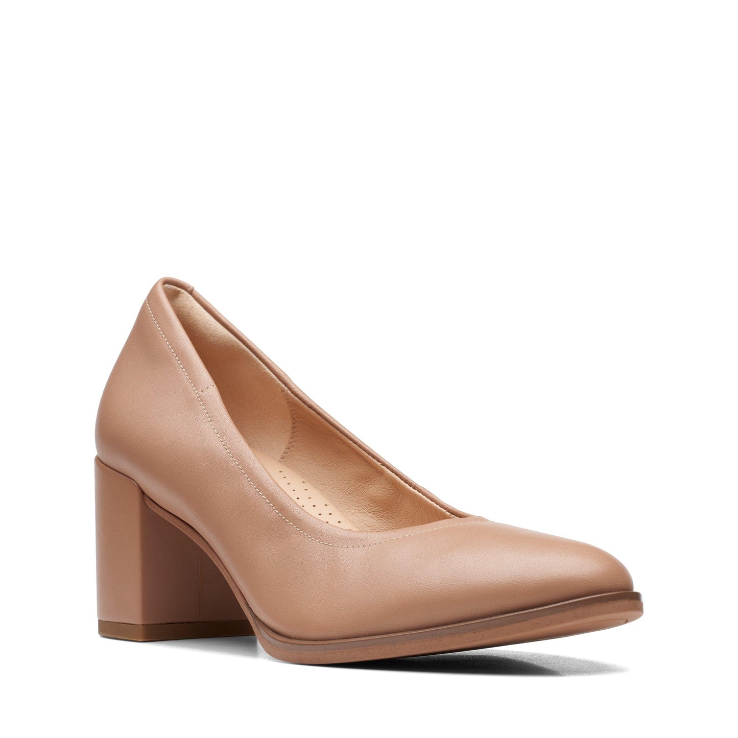 Calzado de cuero color beige