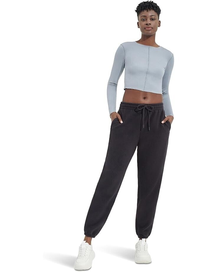 Pantalón deportivo de mujer con cintura elástica color azul marino