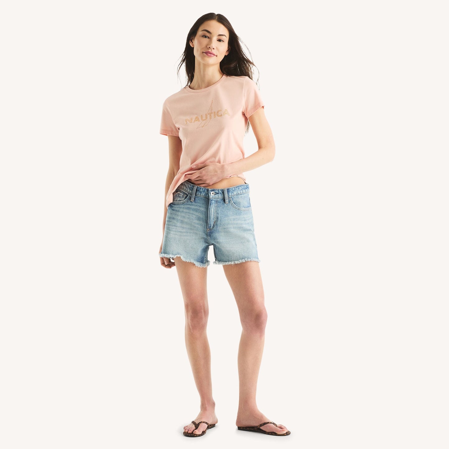 Camiseta de mujer con estampado floral