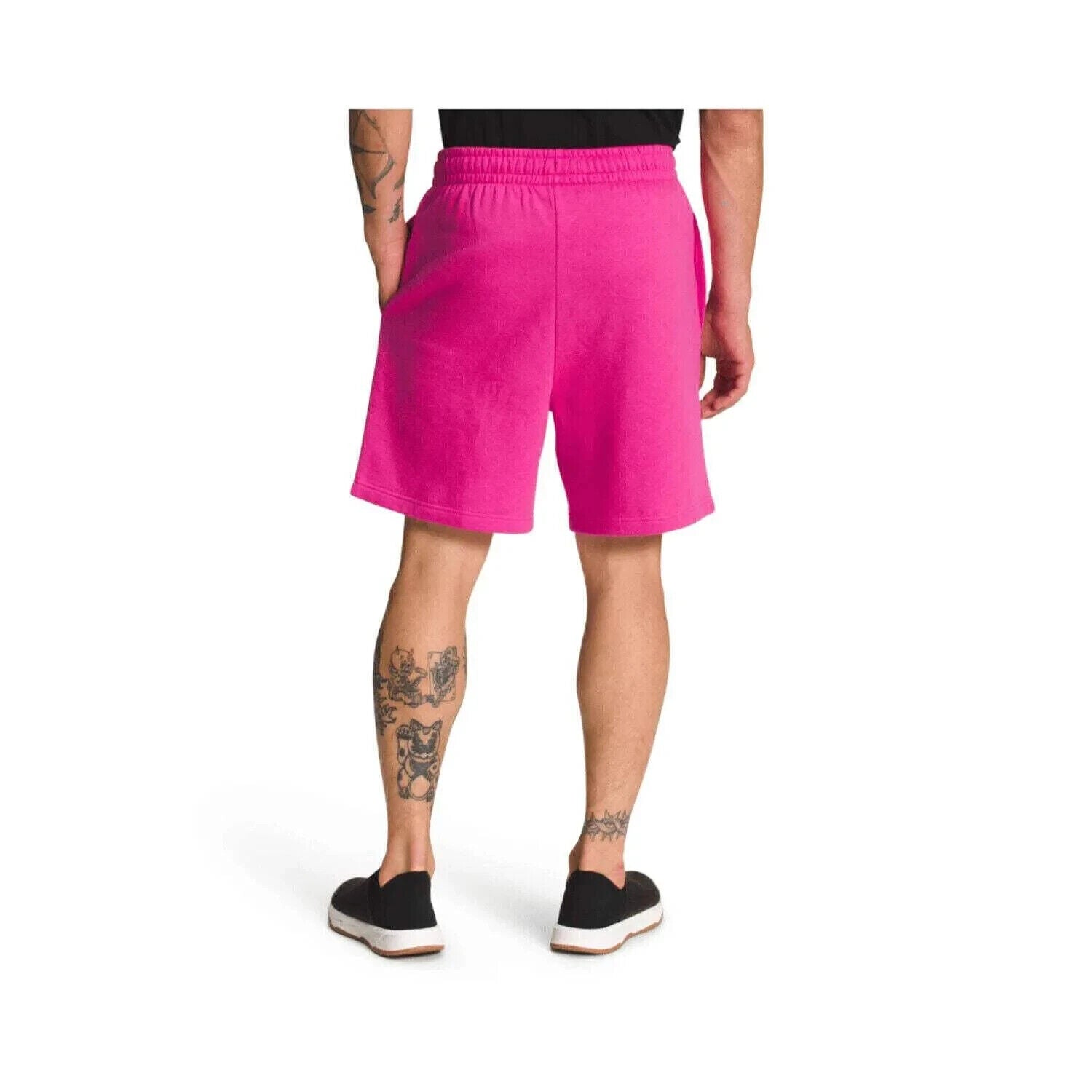 Short de hombre de algodón con cintura elástica color rosado