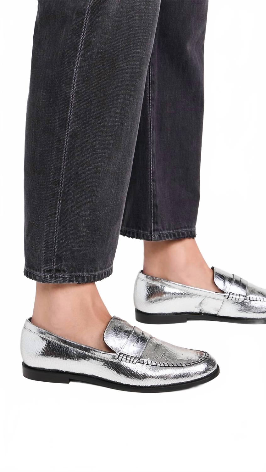 Mocasines de mujer de cuero