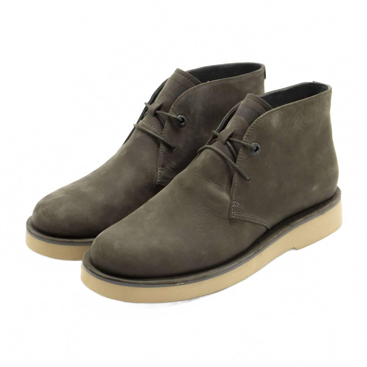 Botines de hombre con cordones color verde