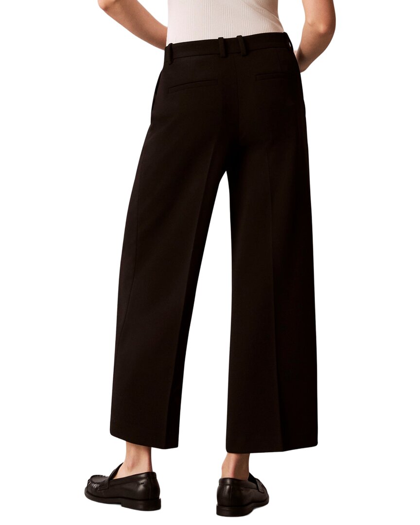 Calvin Klein Pantalón Corto Pierna Ancha de Crepé Elástico