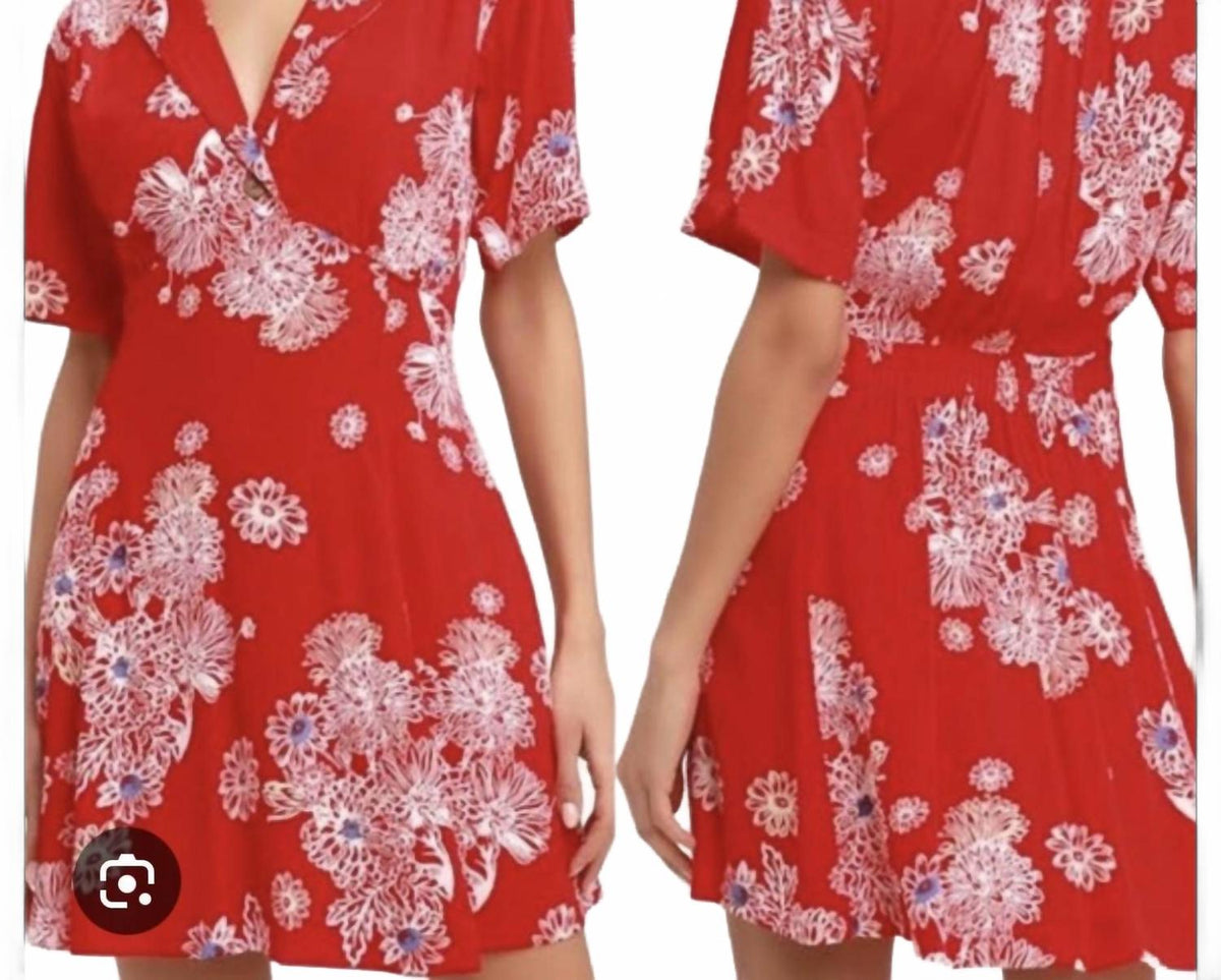 Vestido corto color rojo