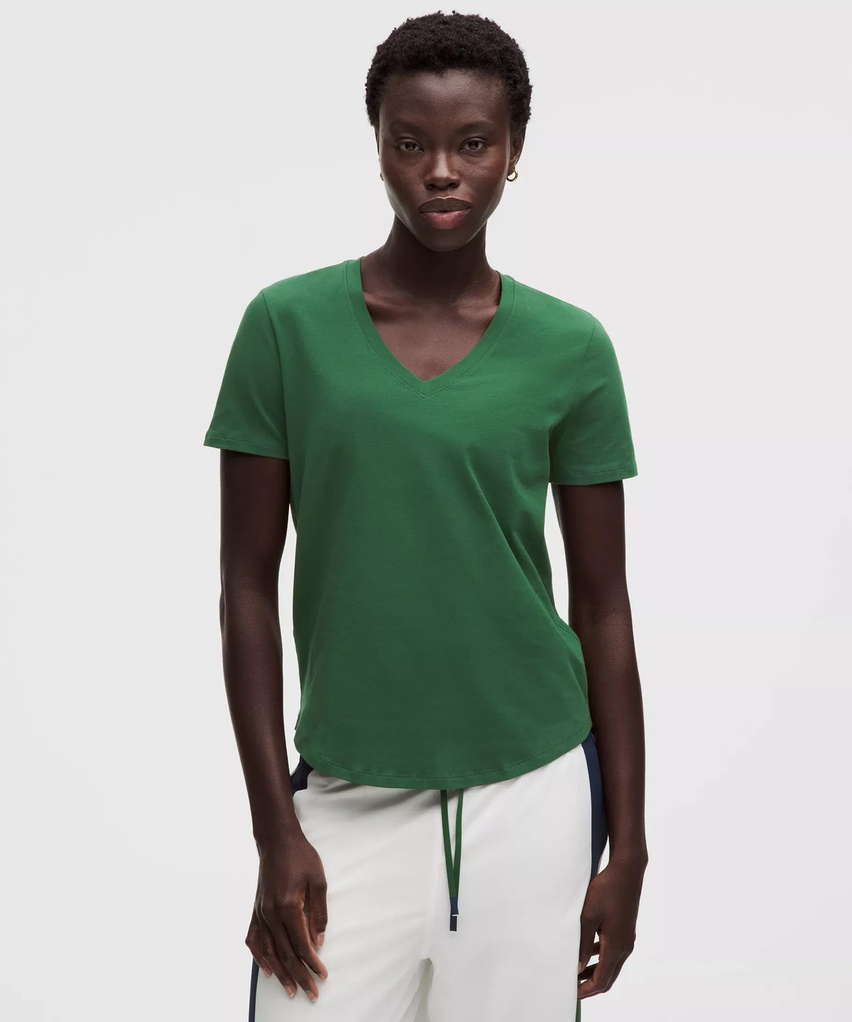 Camiseta con cuello en V