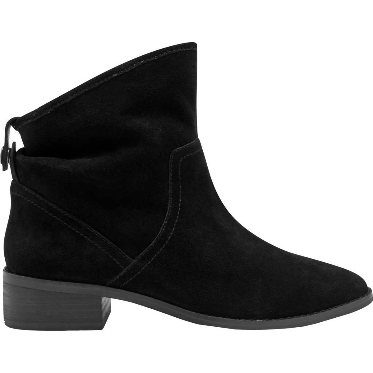 Botines de mujer de gamuza color negro