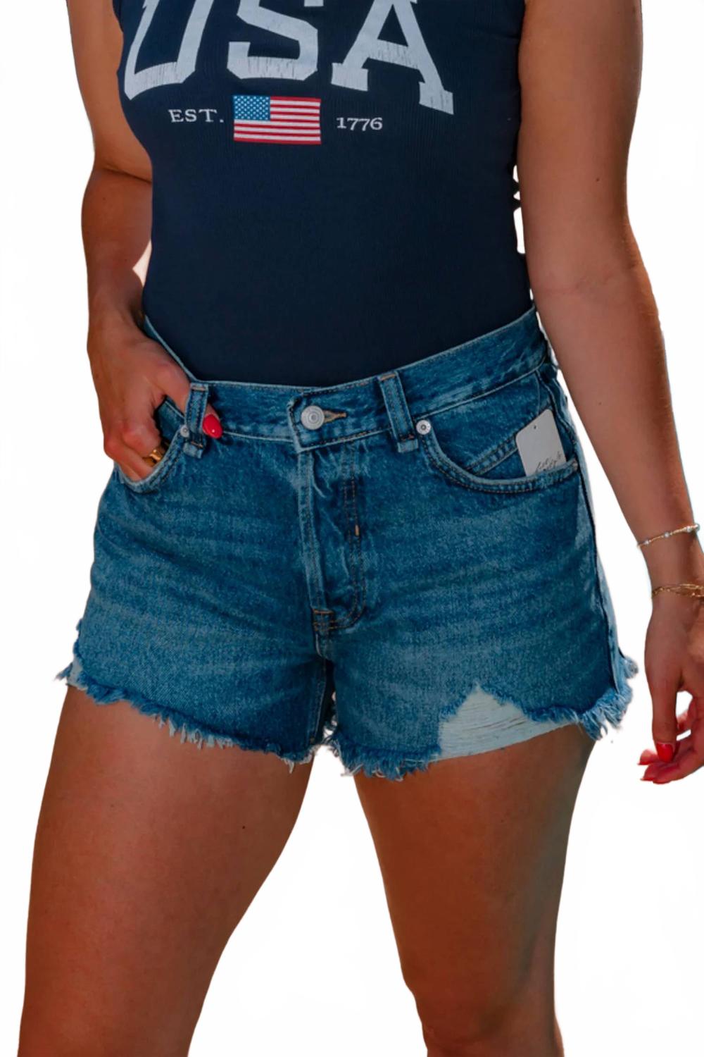 Short de mezclilla