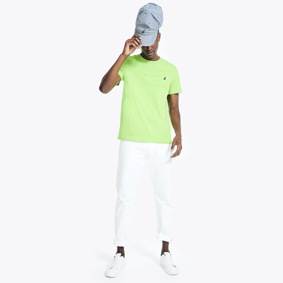 Camiseta de hombre con cuello redondo