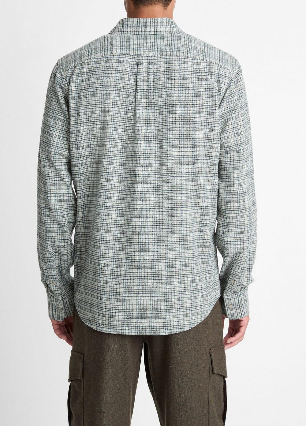 Camisa de algodón a cuadros