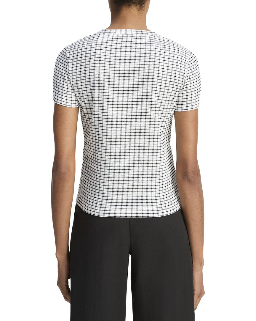 Top con cuello redondo