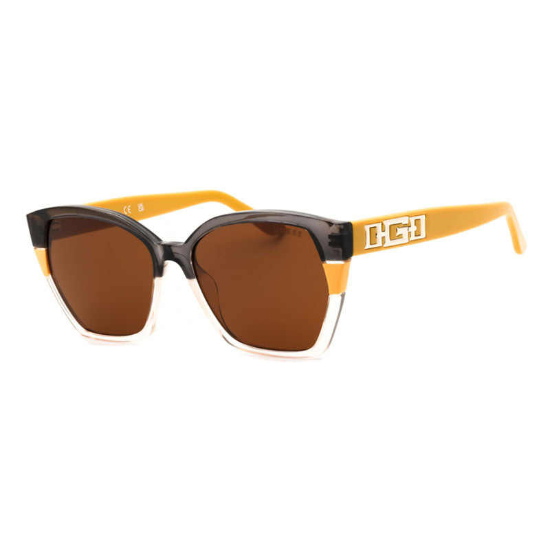Gafas color café y amarillo