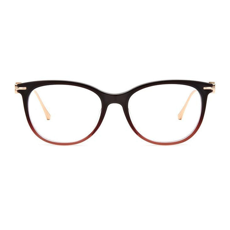 Gafas 52 mm color vinotinto y dorado