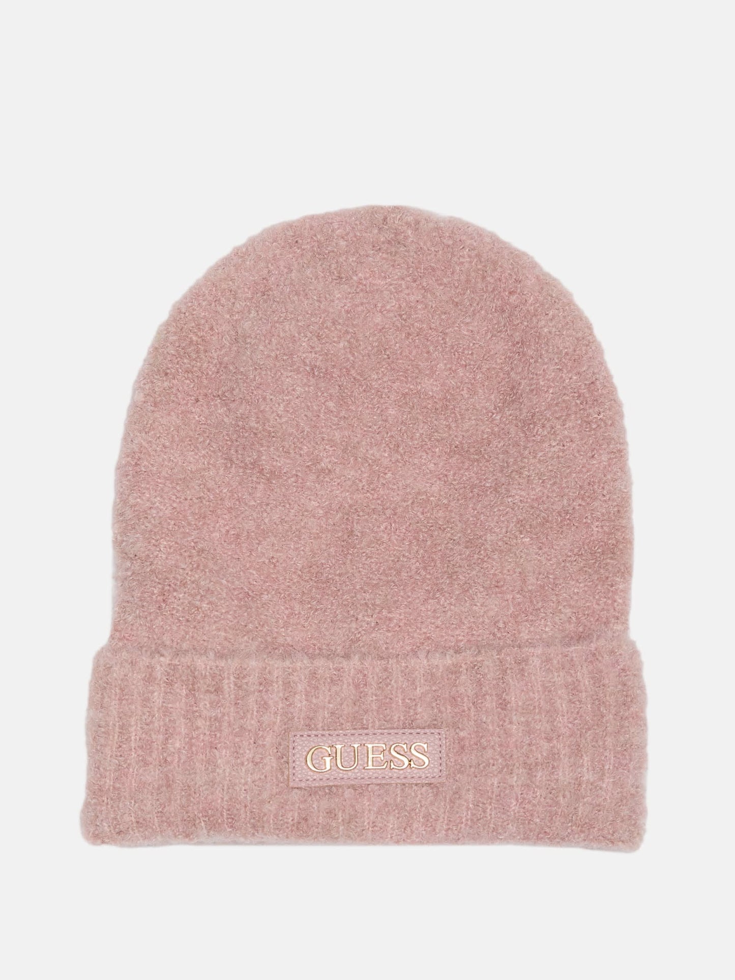 Gorro tejido de efecto cuero