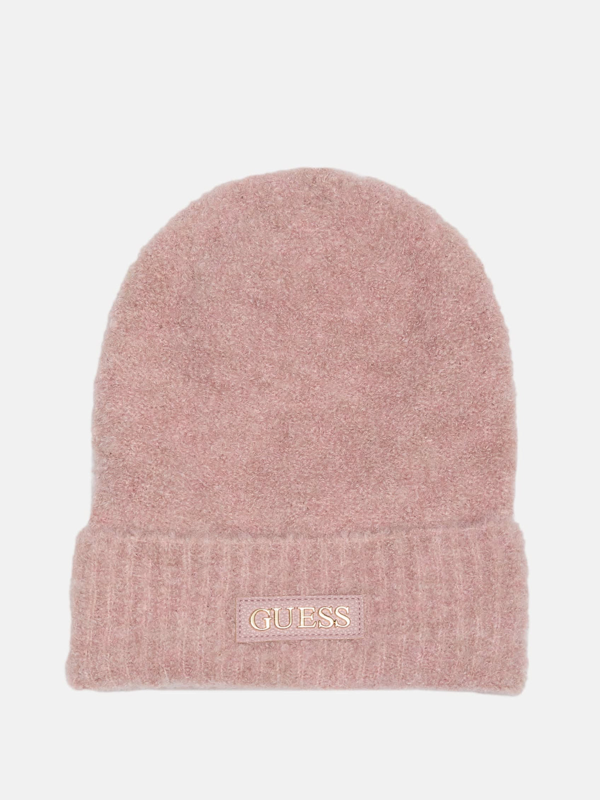 Gorro tejido de efecto cuero