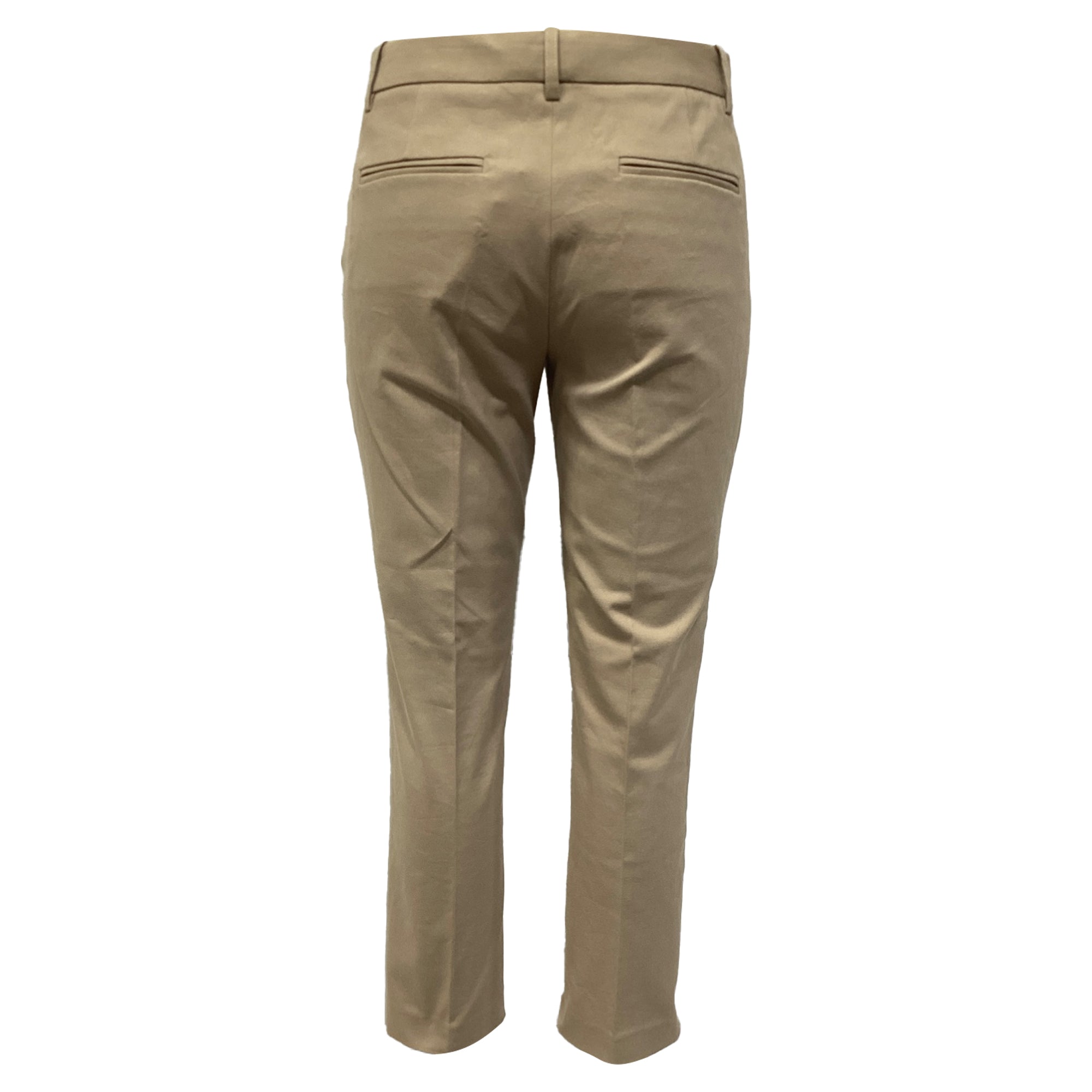 Pantalón de algodón color beige