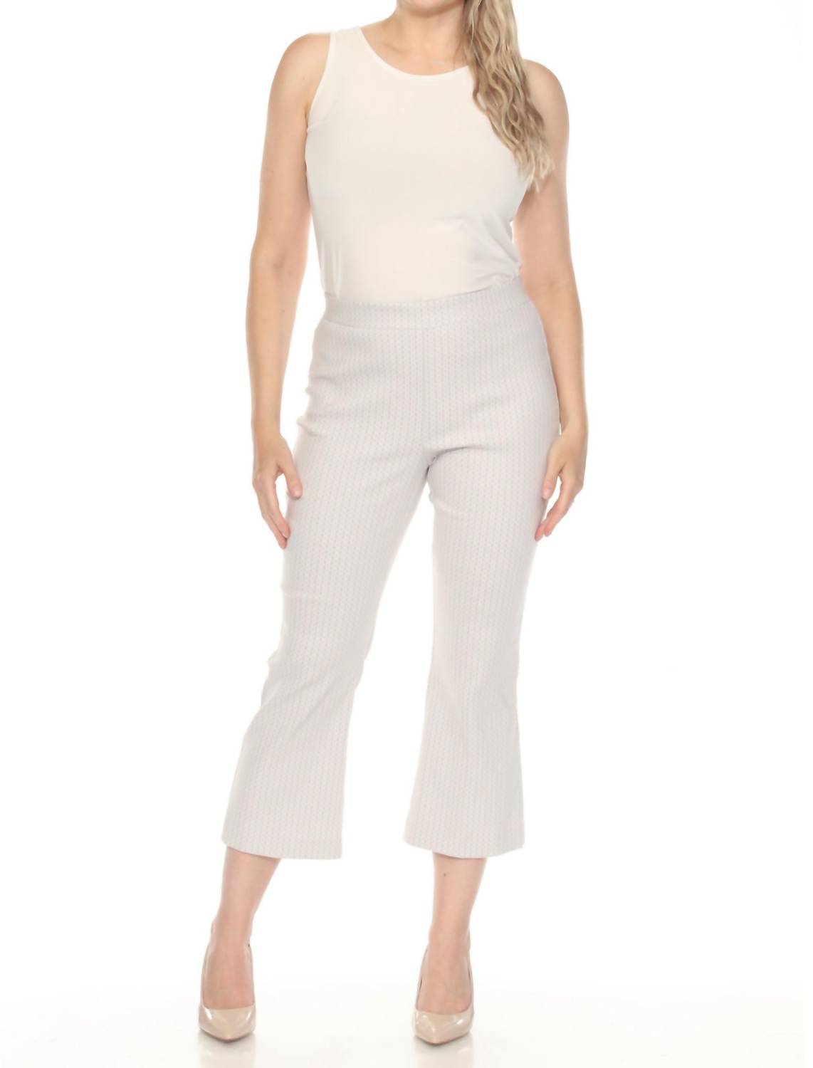 Pantalón color blanco y gris
