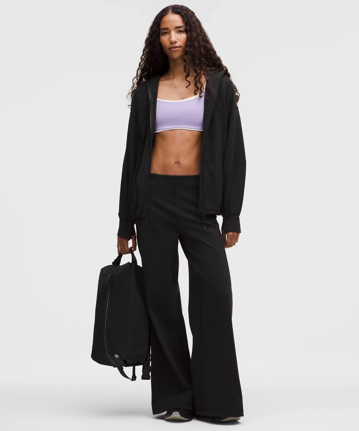 Pantalón de pierna ancha de tiro alto