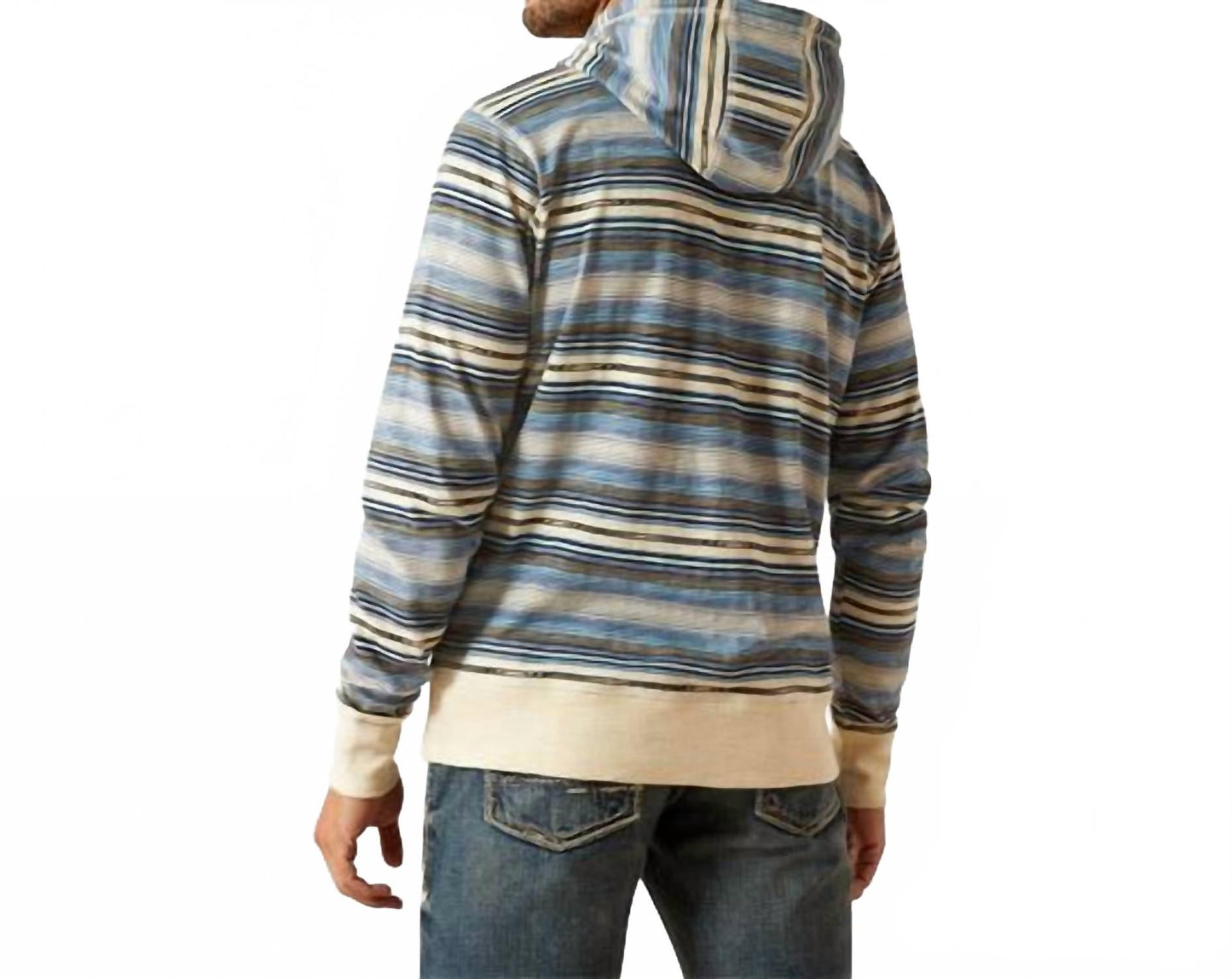 Buzo con capucha de hombre color blanco