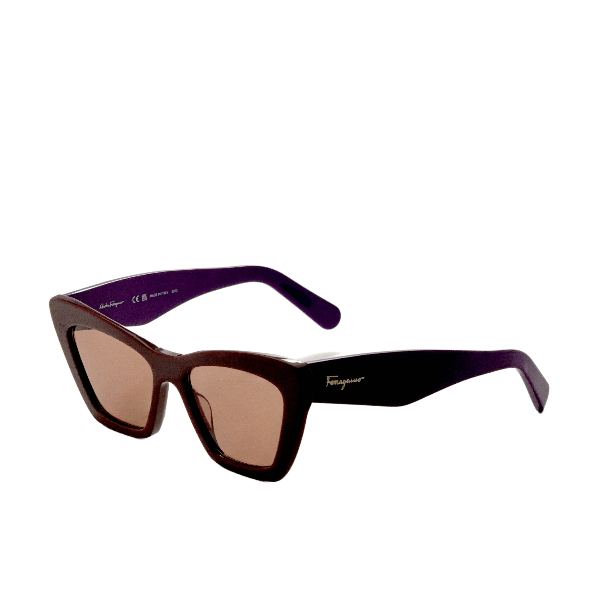 Gafas de sol de mujer 55 mm color café
