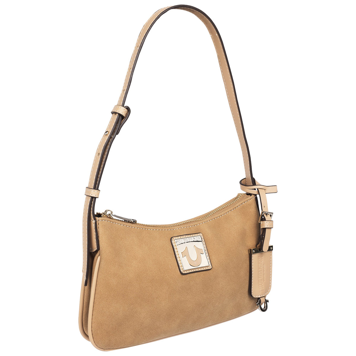 Bolso de hombro de gamuza