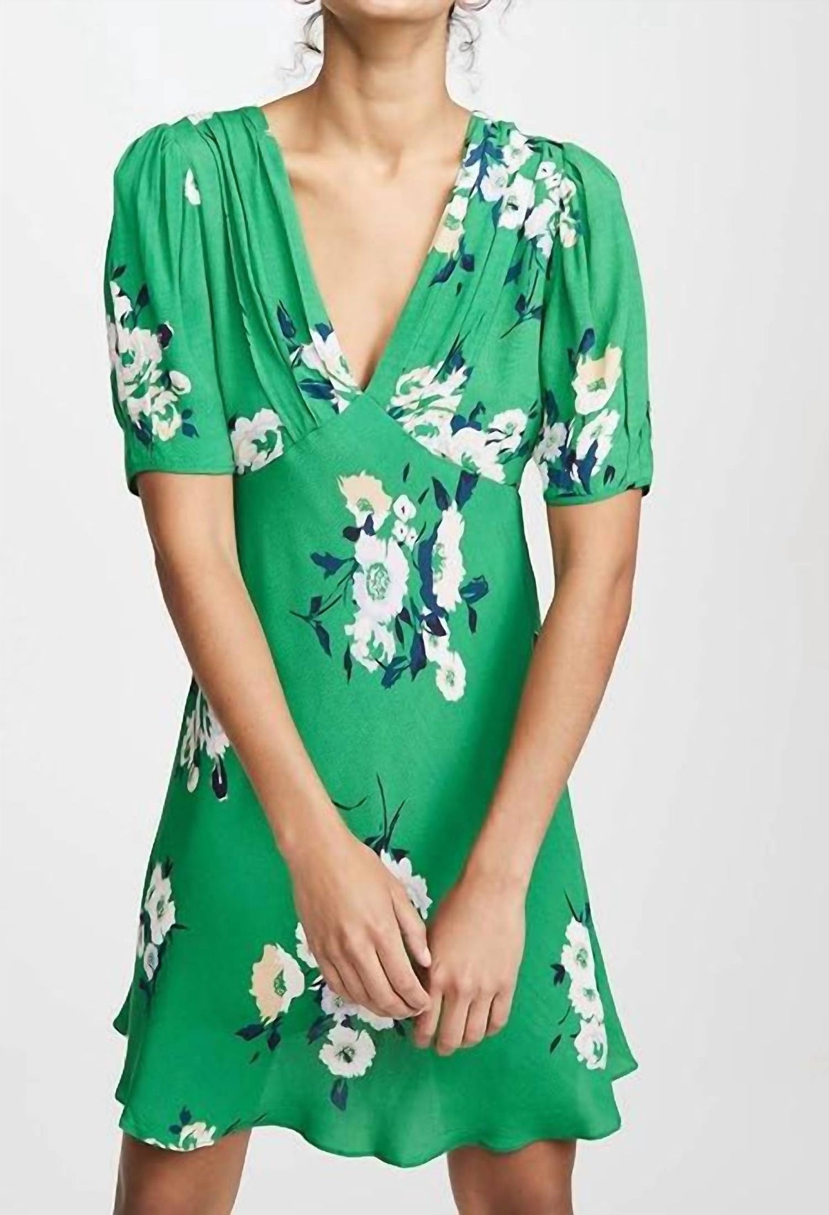 Vestido corto color verde