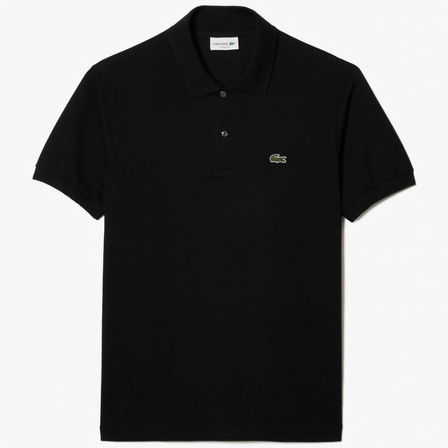 Polo de algodón color negro