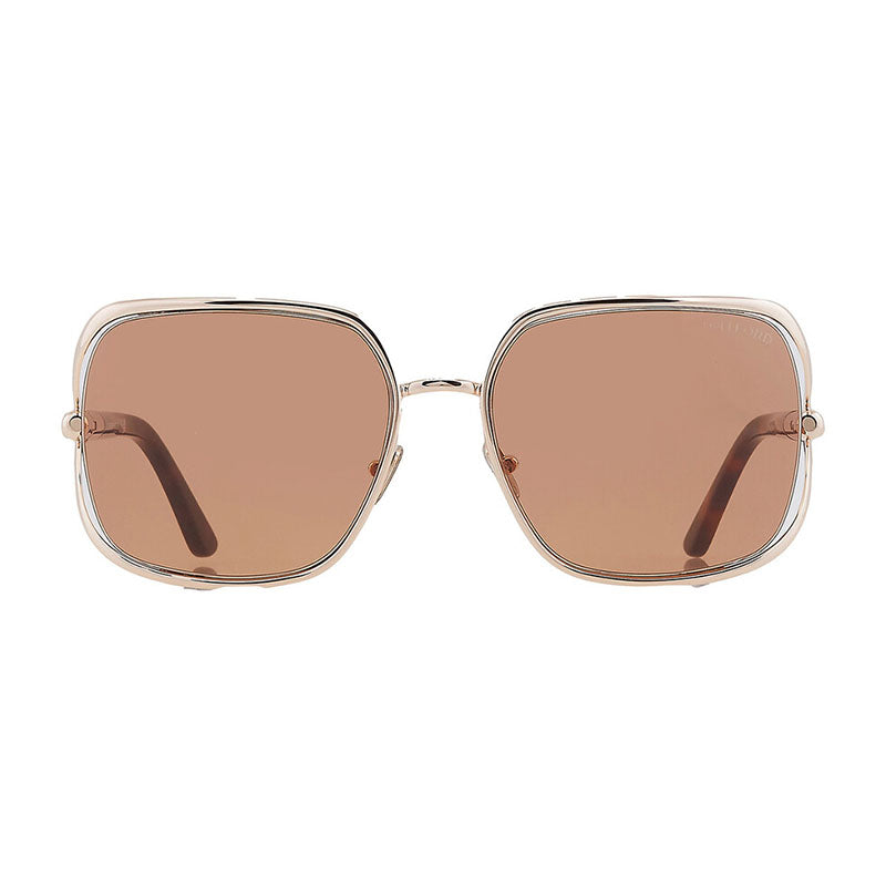 Gafas color oro rosa y café
