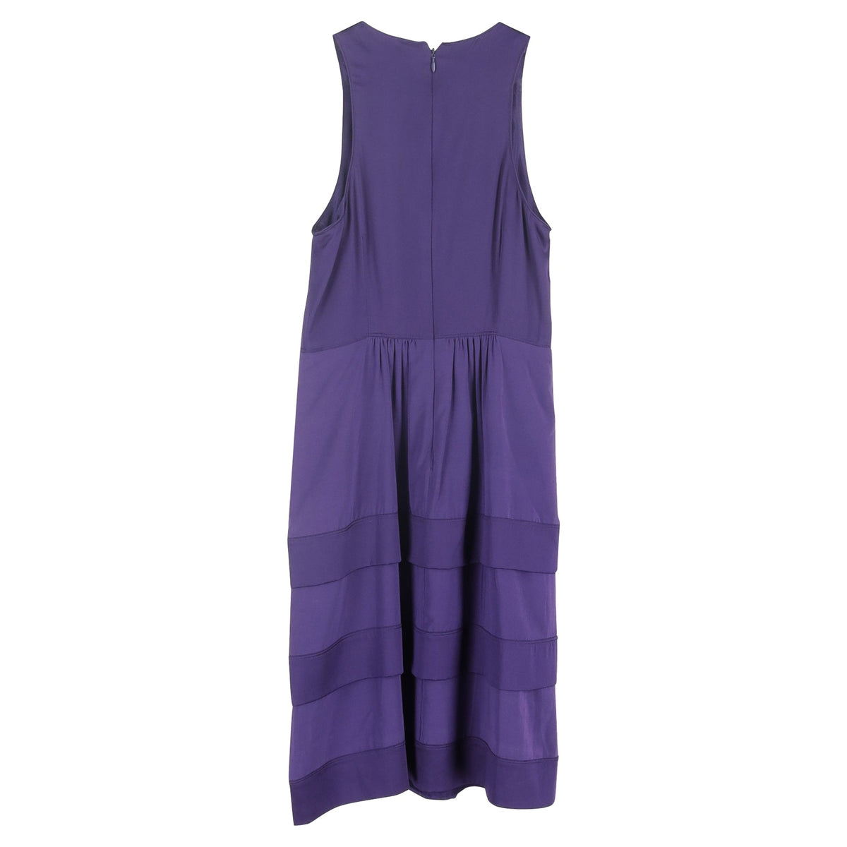 Vestido midi color violeta