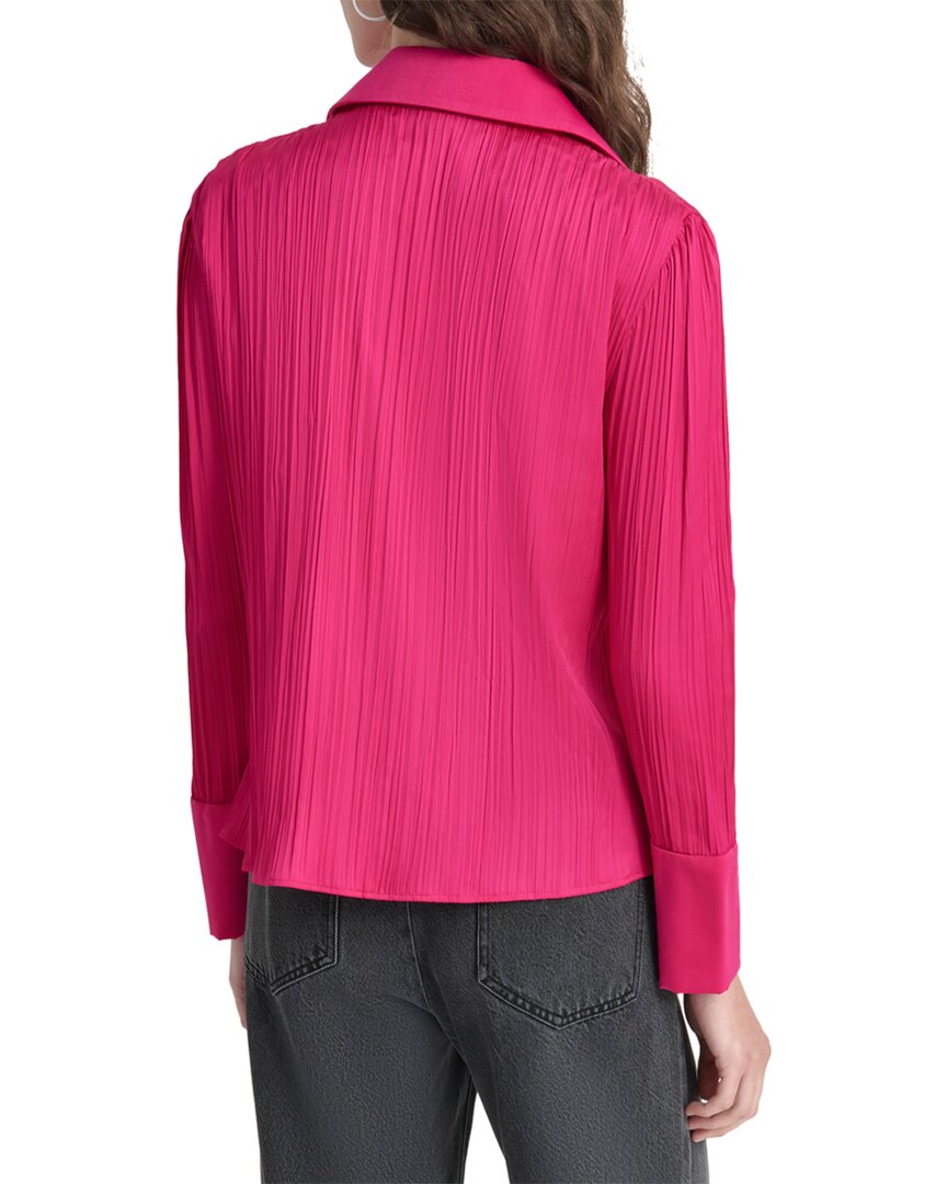 Blusa de satén con pliegues