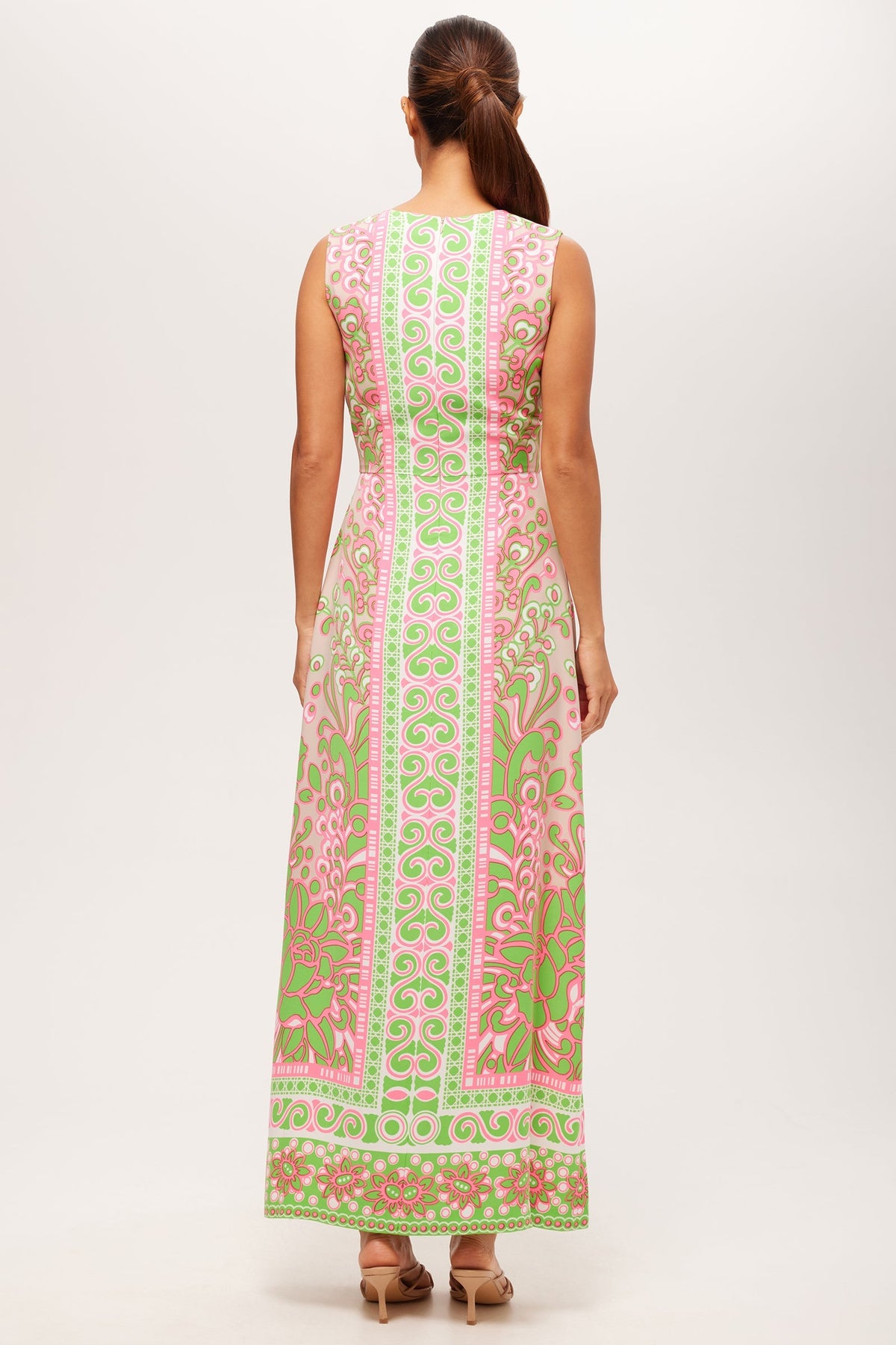 Vestido midi sin mangas