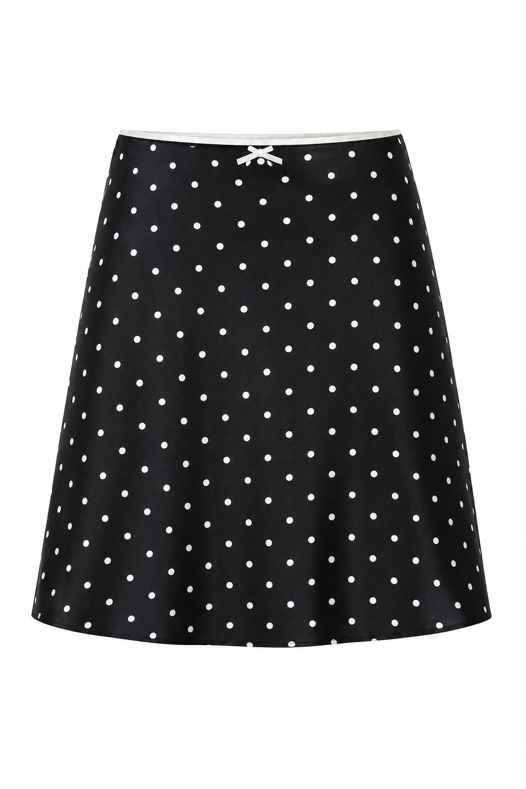 Falda midi de lunares