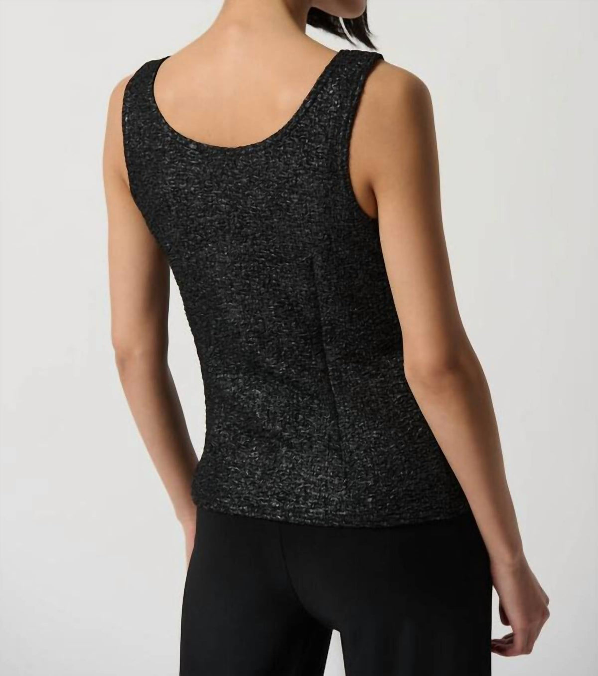 Top color negro y plateado