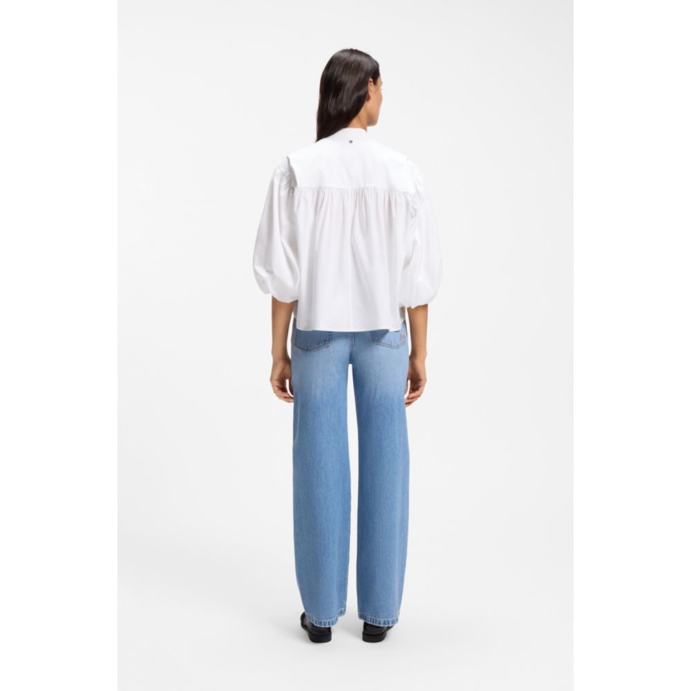 Blusa de algodón de corte amplio