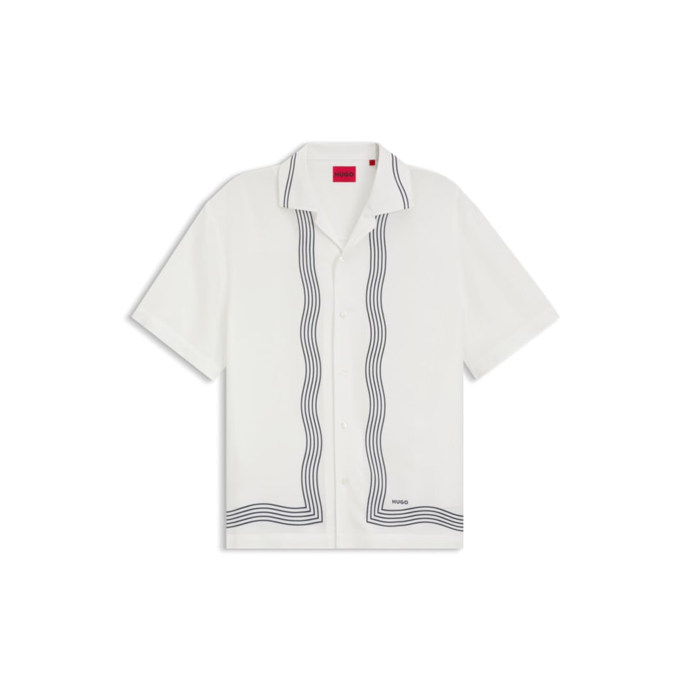 Camisa de corte amplio con estampado