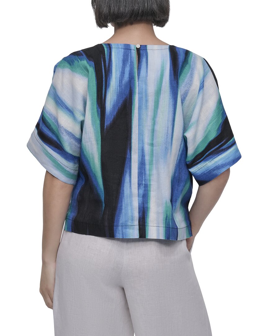 Top de lino con estampado