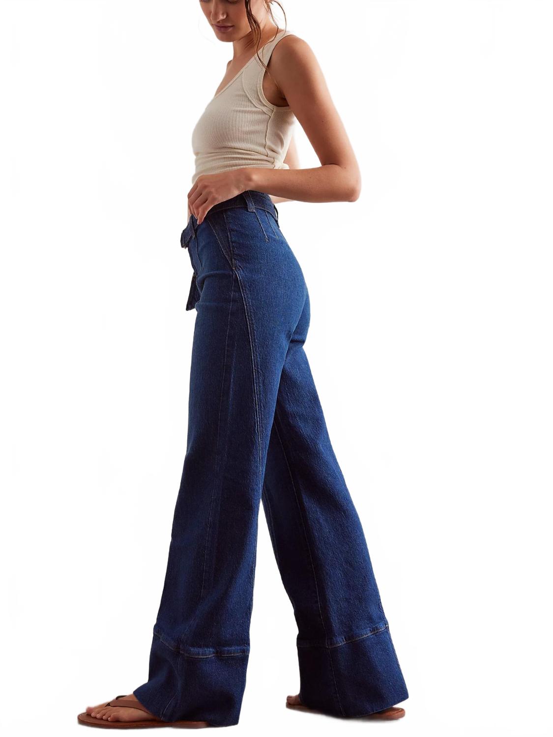 Jean color azul