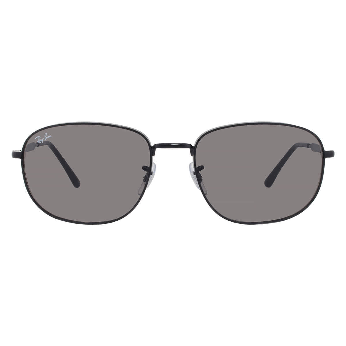Gafas de sol unisex de montura cuadrada color gris oscuro