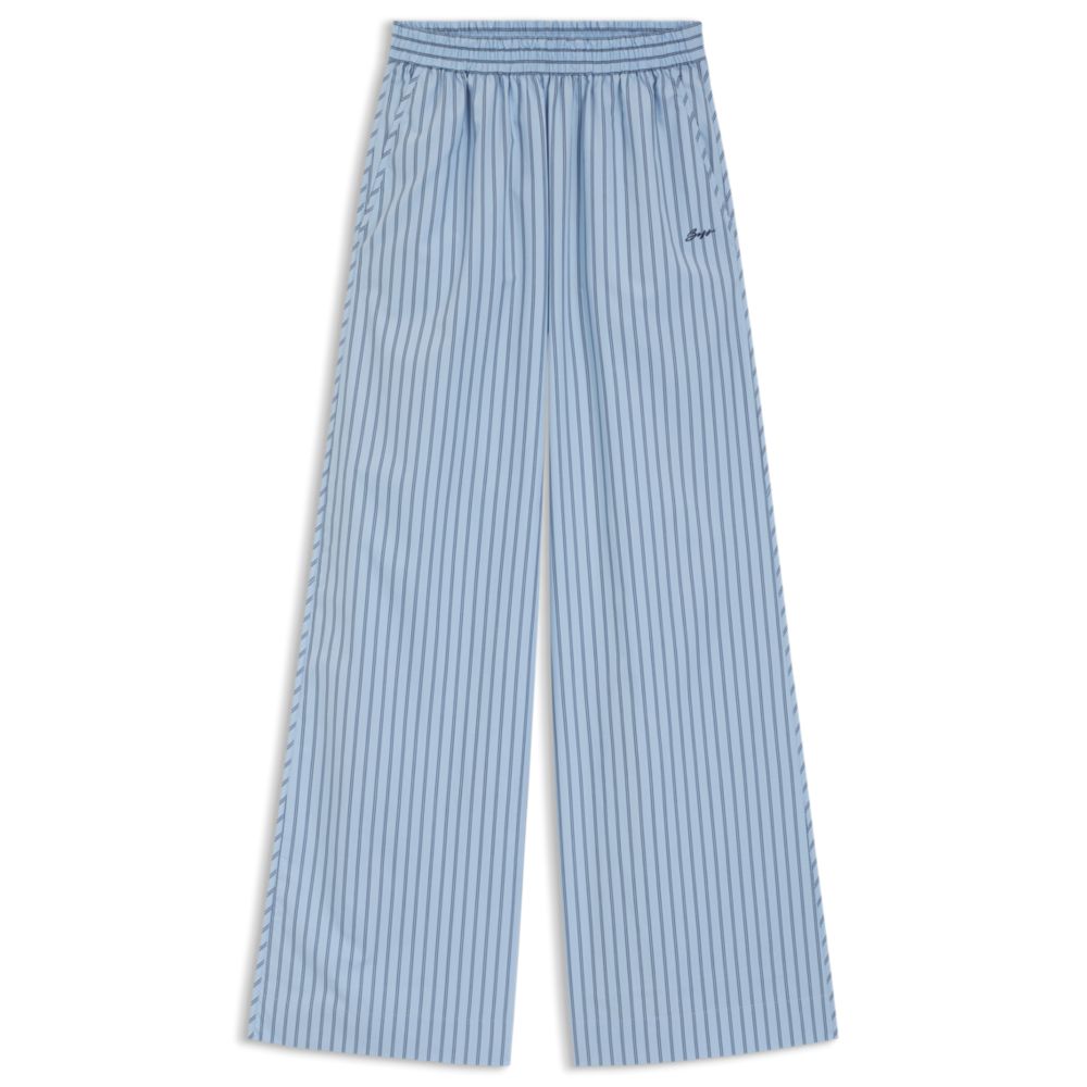 Pantalón de algodón a rayas