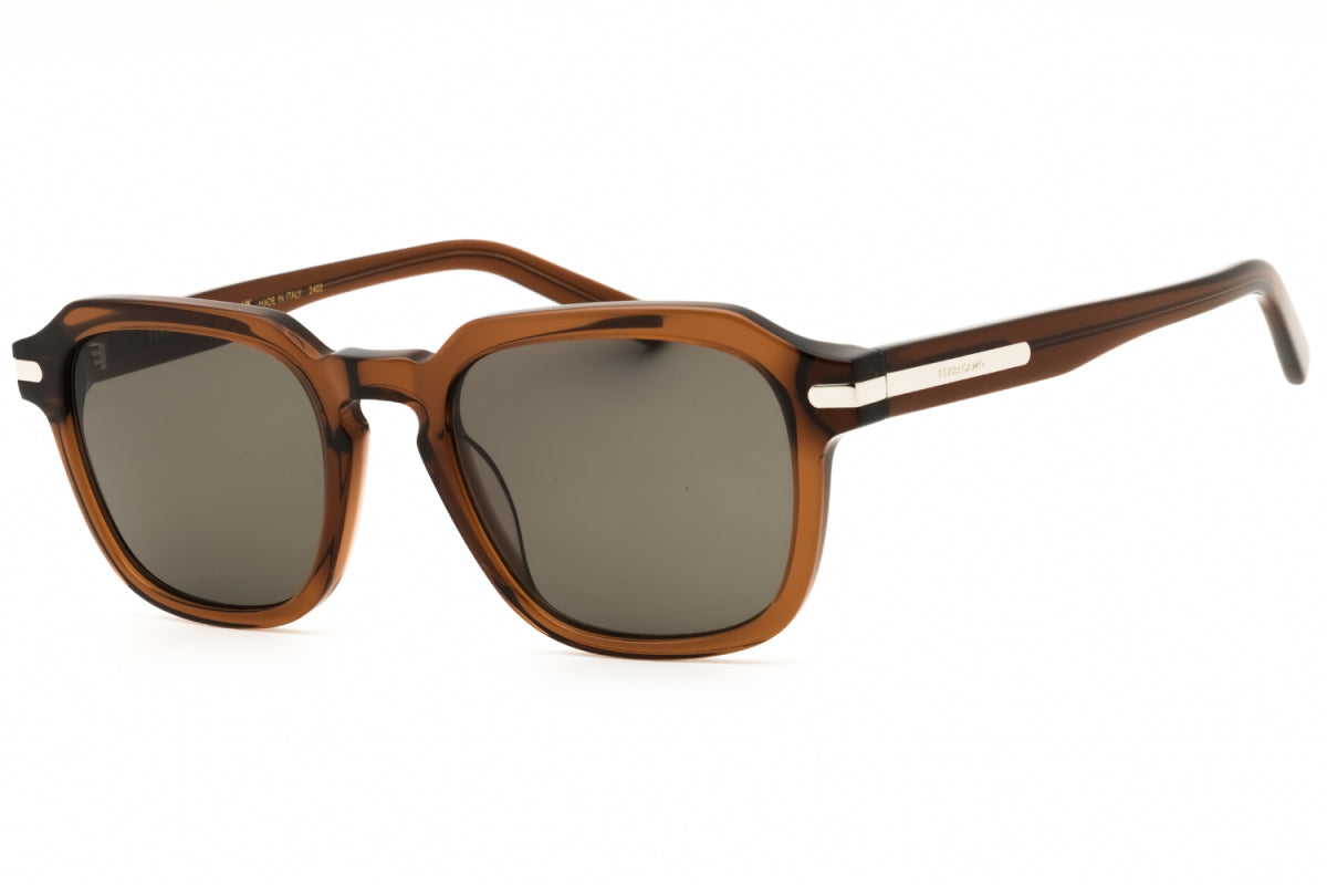 Gafas color gris y café