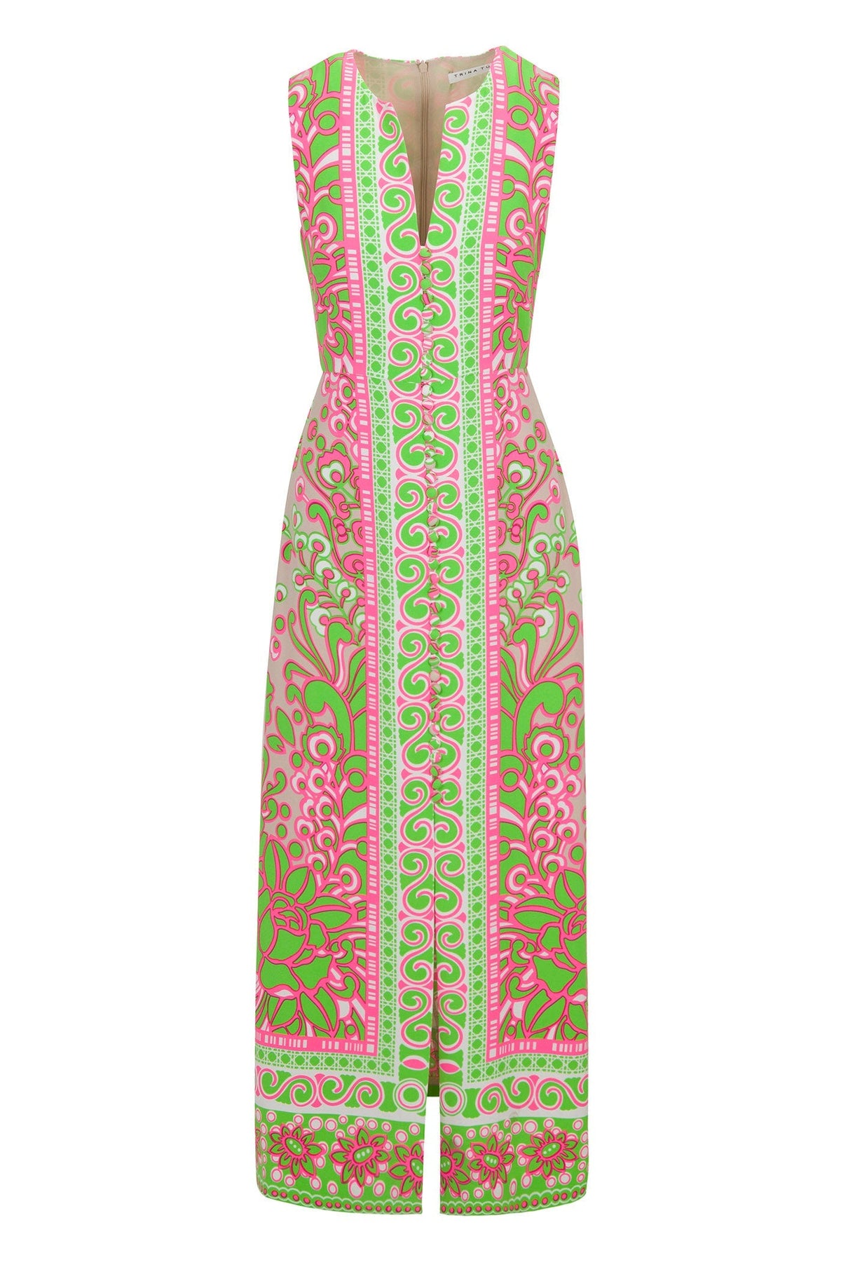 Vestido midi sin mangas