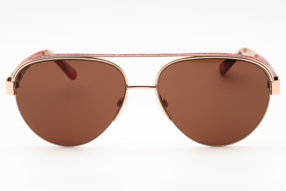 Gafas color oro rosa y café