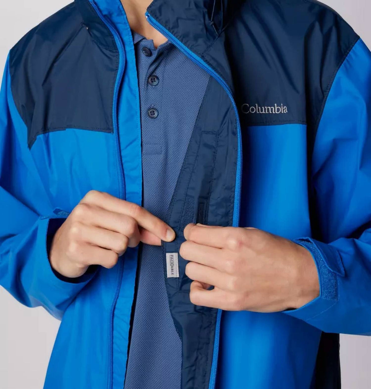 Chaqueta de hombre color azul