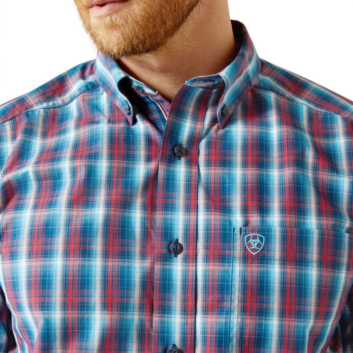 Camisa a cuadros color azul marino