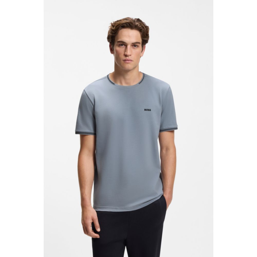 Camiseta de algodón a rayas